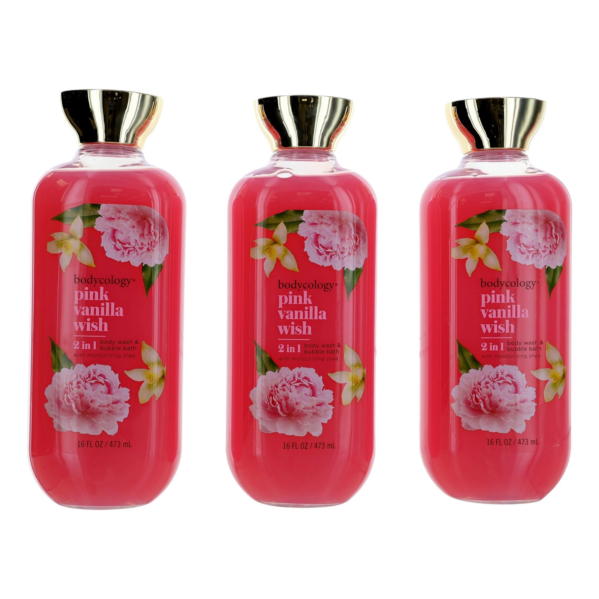 Photo of Pink Vanilla Wish, 3 Pack 16oz 2 in 1 Body Wash & Bubble Bath women
